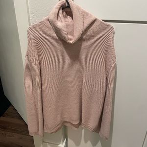 H&M Oversized Waffle Knit Turtleneck